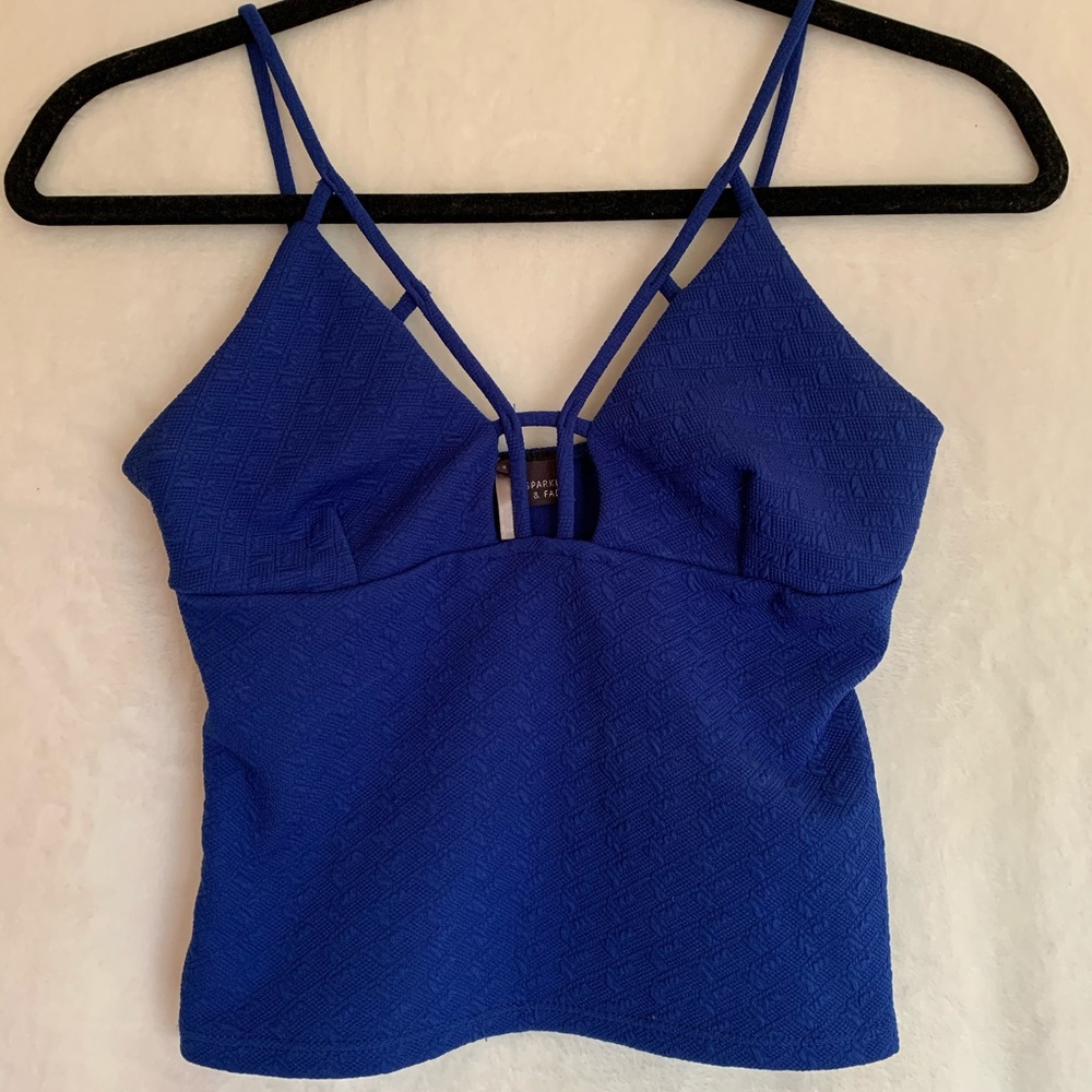 Sparkle and fade crop top